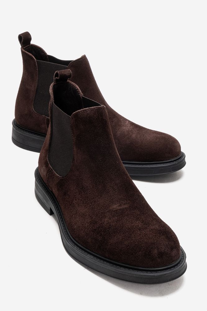 erkek-deri-lastikli-bot-KAHVE SUET-GLR9723-0103969_0